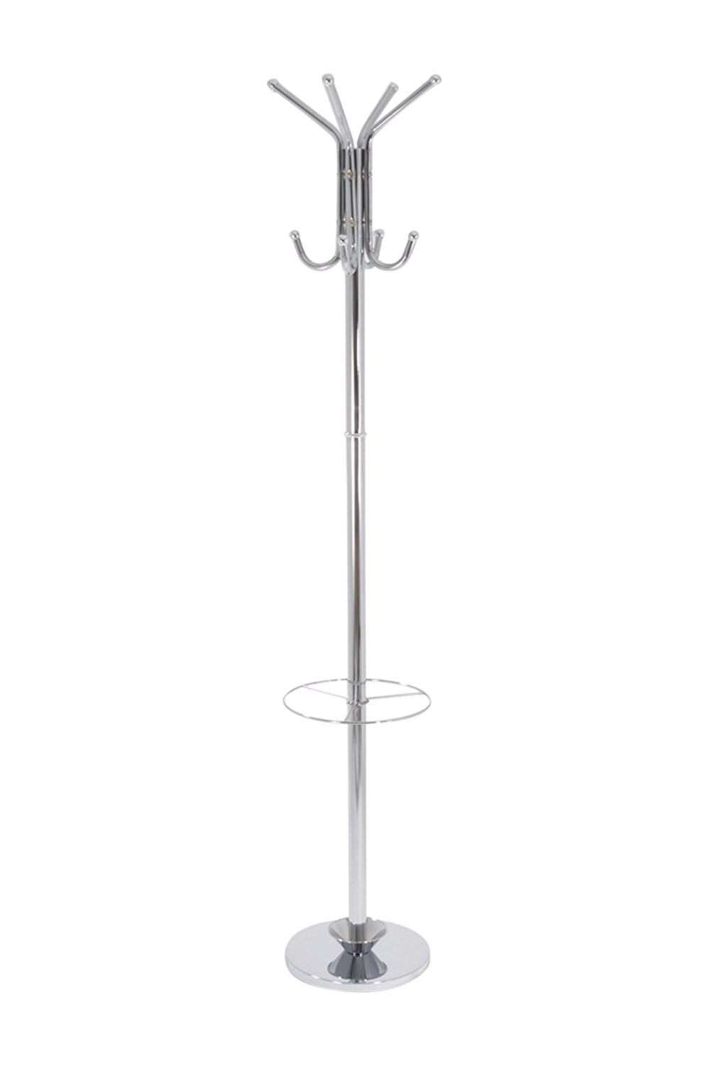 Hamilton Free Standing Metal Coat Rack Chrome
