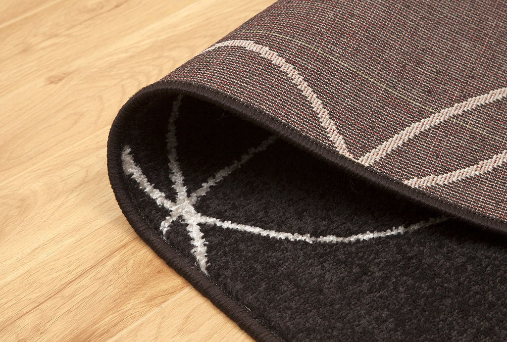 Charmoise Color Rug Eloise-Modern Patterned Rug-120x170 Dark Brown/Ivory