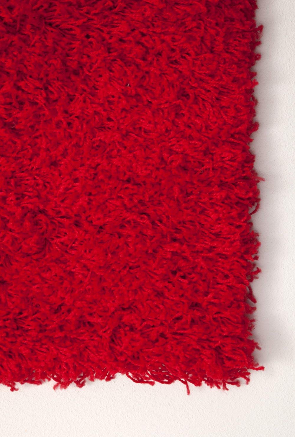 Red Polyporene Rug 160 x 220 cm Polypropylene Modern Soft Shaggy Pile Rug, Light Red