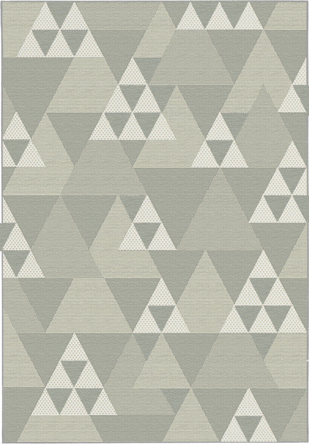 Geometric Triangle Pattern Area Rug (Grey/Cream, 120x170cm)